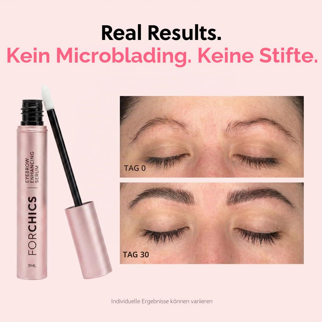 ForChics ForBrow Augenbrauenwachstumsserum für dickere Augenbrauen, natürlicher und organischer Cond