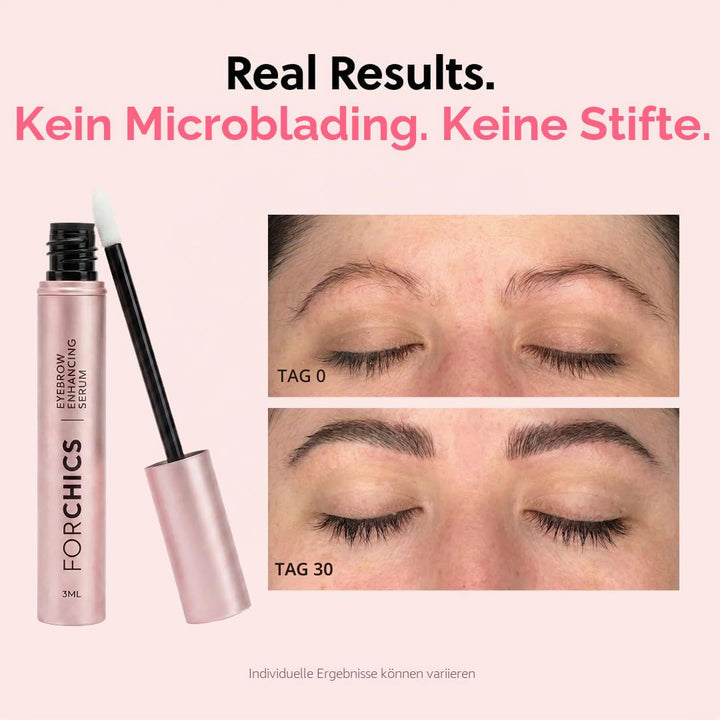 ForChics ForBrow Augenbrauenwachstumsserum für dickere Augenbrauen, natürlicher und organischer Cond