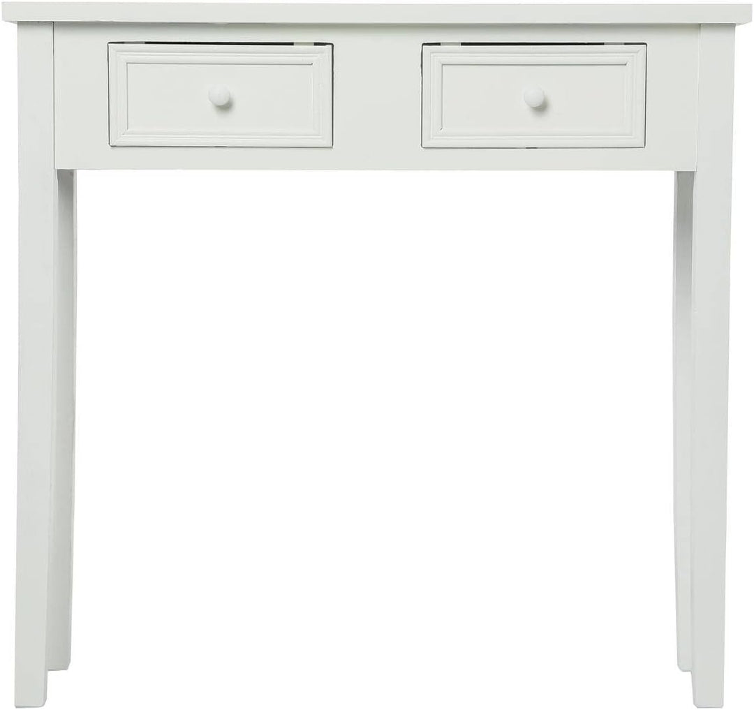 Konsole Charme weiss - Weiss - Atmosphera créateur d'intérieur L. 80 x l. 30 x H. 76 cm Weiss, L. 80