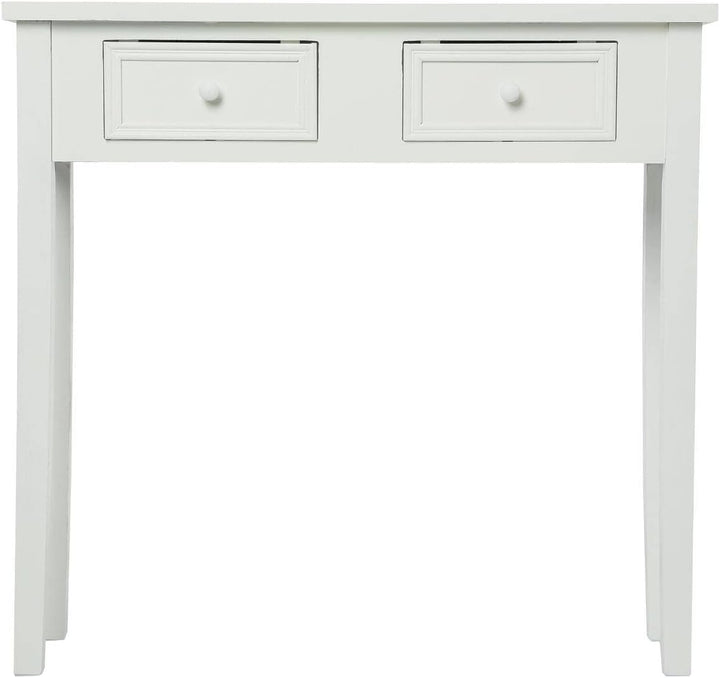 Konsole Charme weiss - Weiss - Atmosphera créateur d'intérieur L. 80 x l. 30 x H. 76 cm Weiss, L. 80