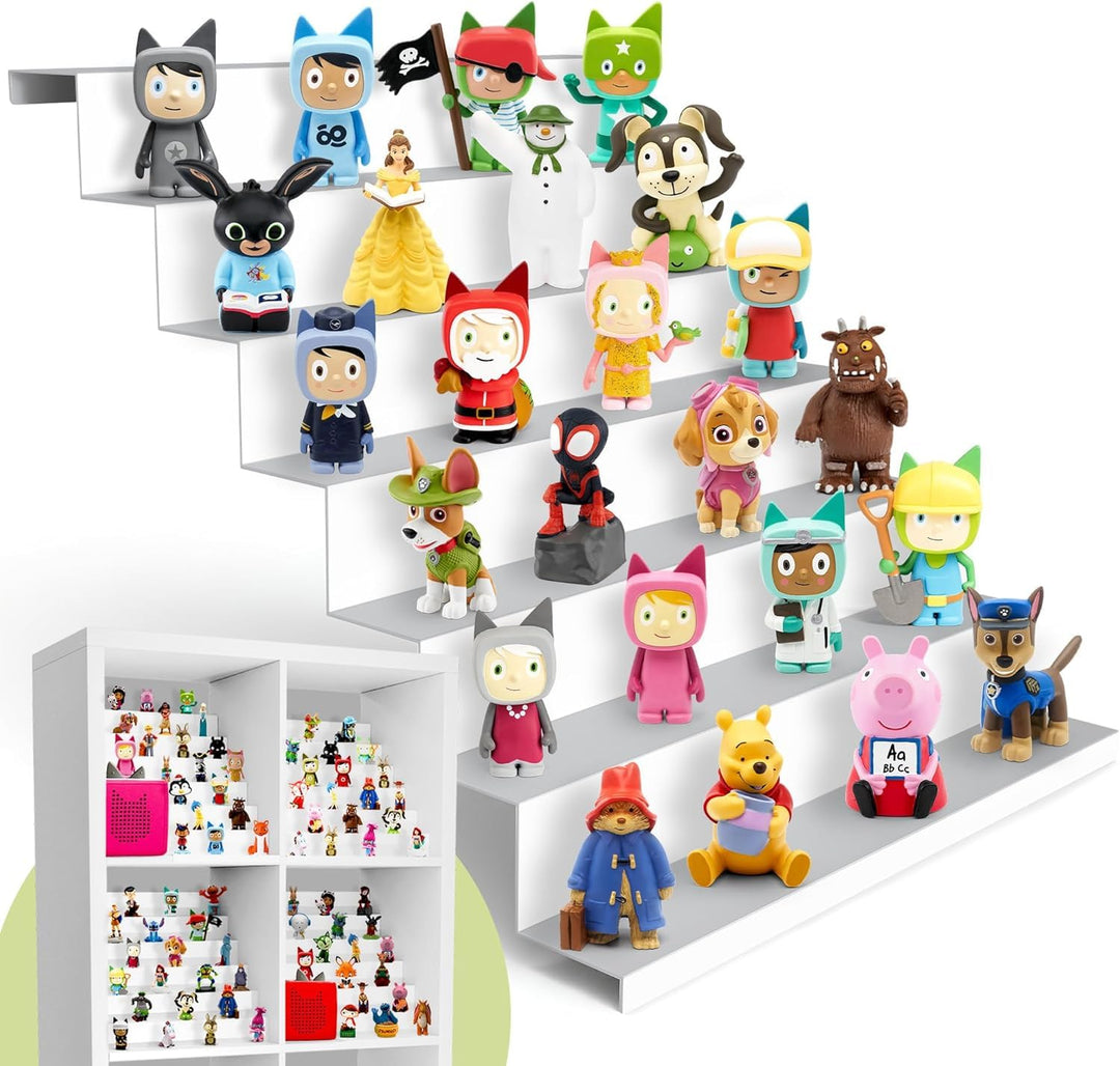 Heldenzimmer Toniebox Regal Magnetisch - Einsatz für IKEA Kallax & 50+ Figuren I Für Toni Box 1 & 2