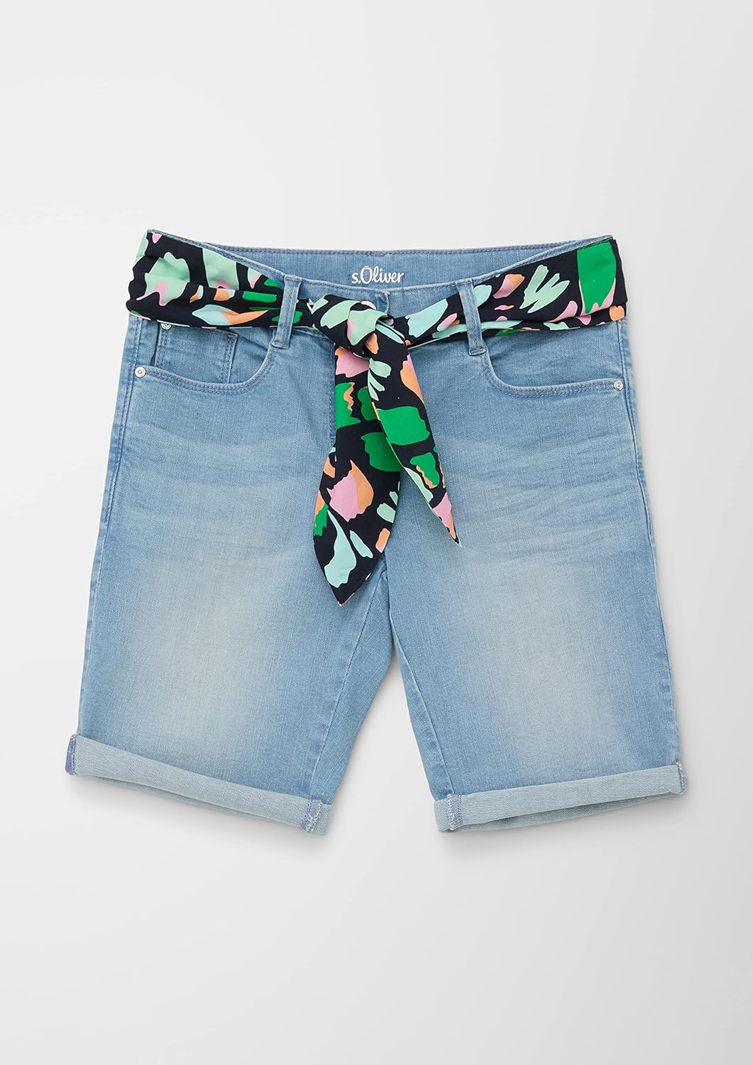 s.Oliver Mädchen Jeans Bermuda, Fit Suri 146 Blau, 146 Blau