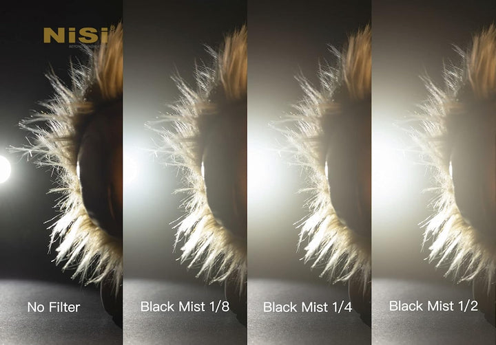 NiSi 95mm Black Mist 1/8 Diffusion Filter - Promist Effektfilter (1/8 Blende), 95mm Black Mist 1/8