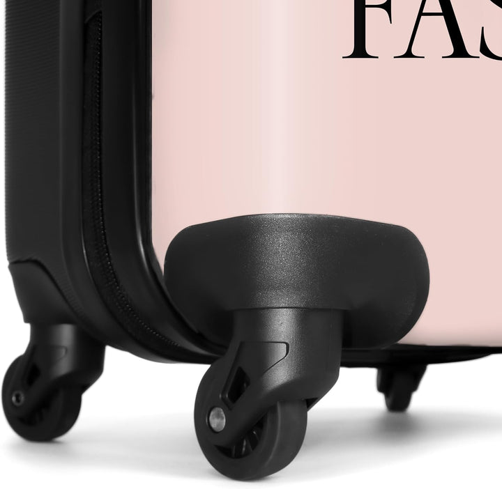 NoBoringSuitcases.com® Handgepäck Koffer 55x40x20 Personalisiert - Reisekoffer mit Rollen, Leichtgew