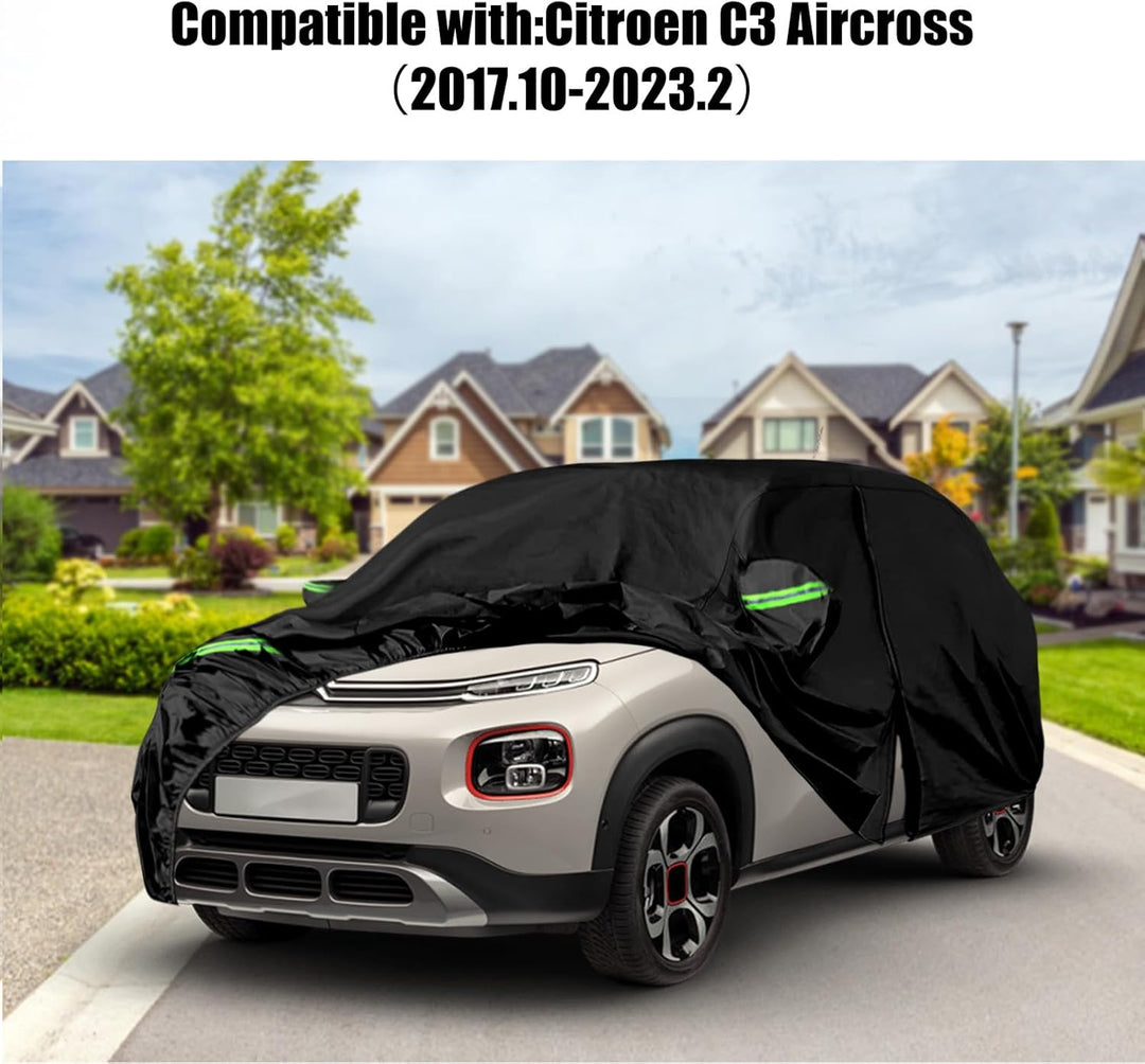 Auto Abdeckung für Citroen C3 Aircross Oxford Baumwolle Wasserdicht für Regen Sonne Staub Schutz Aut