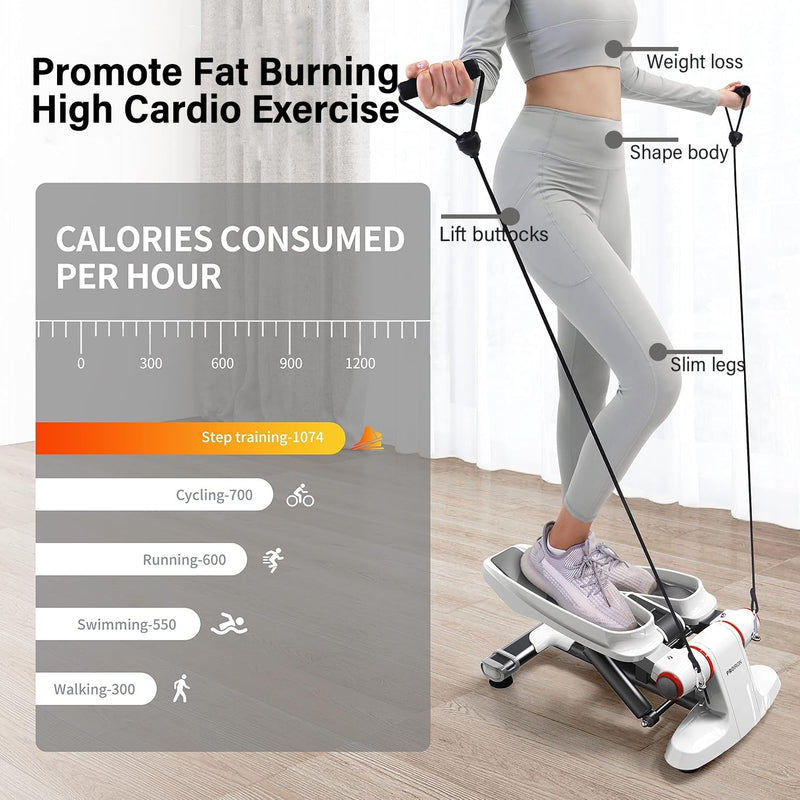 PROIRON Stepper für Zuhause, Up-Down-Stepper mit Display für Bein- und Po-Training, Grösseres Pedal