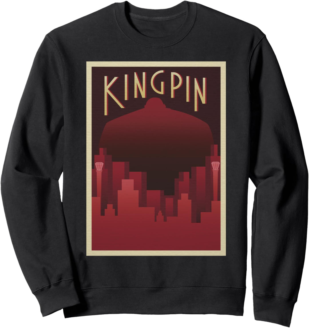 Marvel Kingpin Deco Style Hell's Kitchen Silhouette Sweatshirt