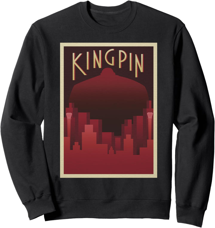 Marvel Kingpin Deco Style Hell's Kitchen Silhouette Sweatshirt