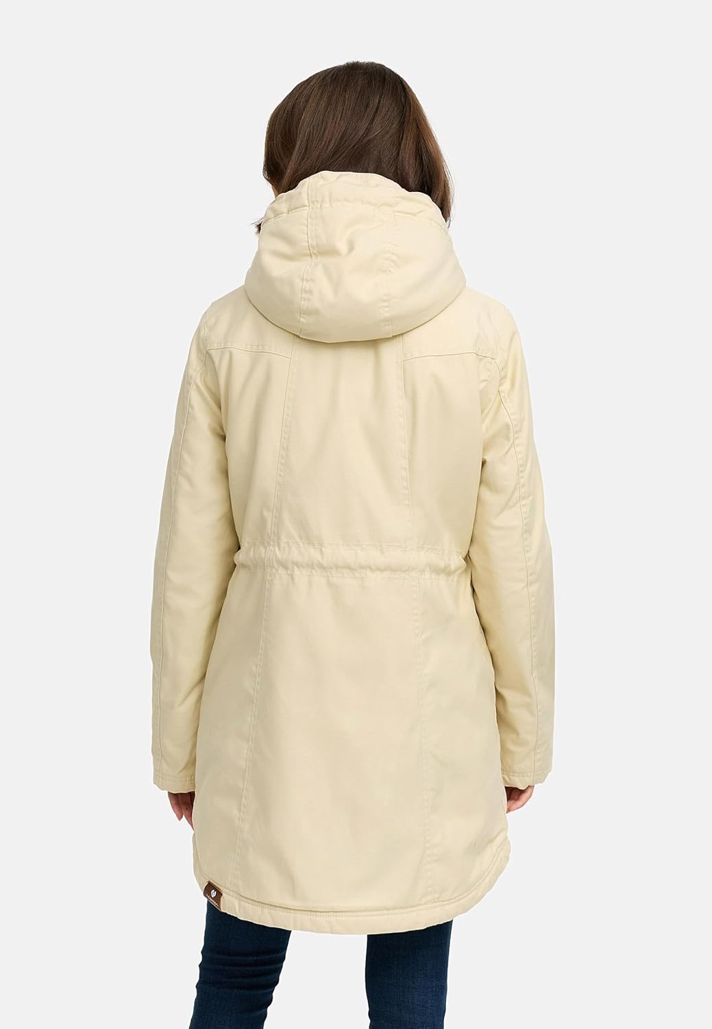 Ragwear Damen Mantel Lange warme Winterjacke mit Teddyfell-Kapuze Elsie Intl XS-5XL M Beige22, M Bei