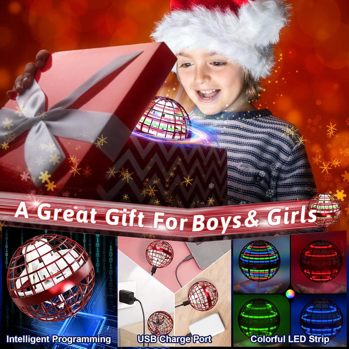 semai Fliegender Ball, Flying Orb Ball mit RGB Licht, Spielzeug Jungen Magic Ball, Hand Controlled S