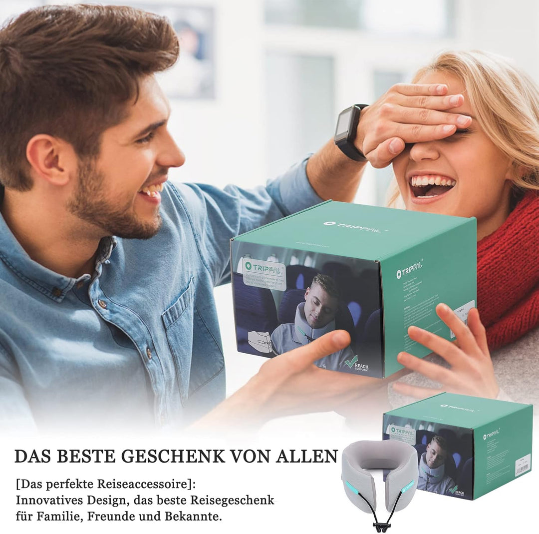 Nackenkissen Reise, Komfort Nackenkissen Flugzeug Auto-Kopfstütze Luxuriös Flugzeug Kinnstütz Travel