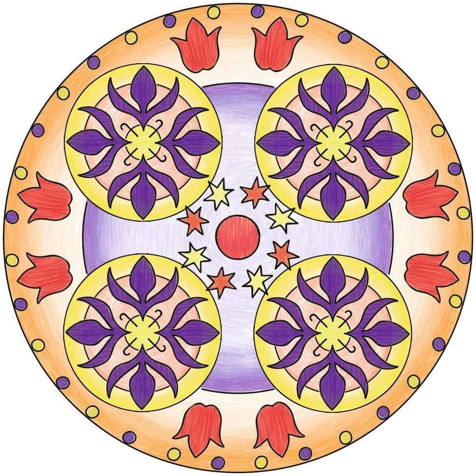 Ravensburger Mandala Designer Frozen 29841, Zeichnen Lernen mit Anna, ELSA und ihren Freunden für Ki