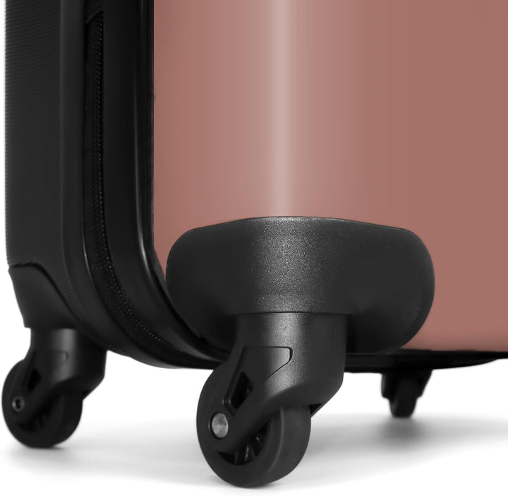 NoBoringSuitcases.com® Reisekoffer 67cm 72L Personalisiert - Grosser Hartschalenkoffer mit Rollen, L