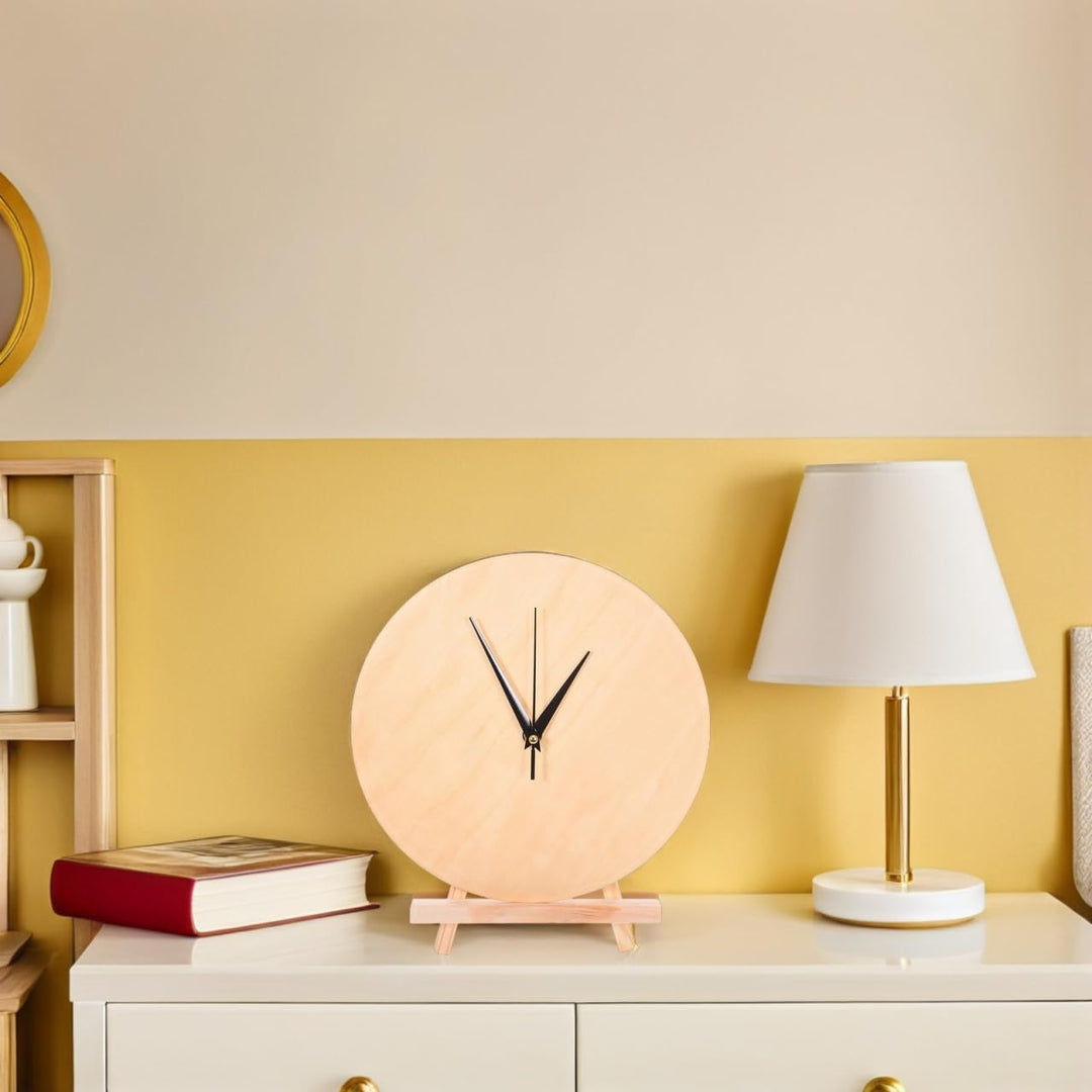 TOYANDONA 1 Set unfertiger Uhrenrohling aus Holz: DIY-Uhrengesicht – 30,5 cm rundes Zifferblatt mit