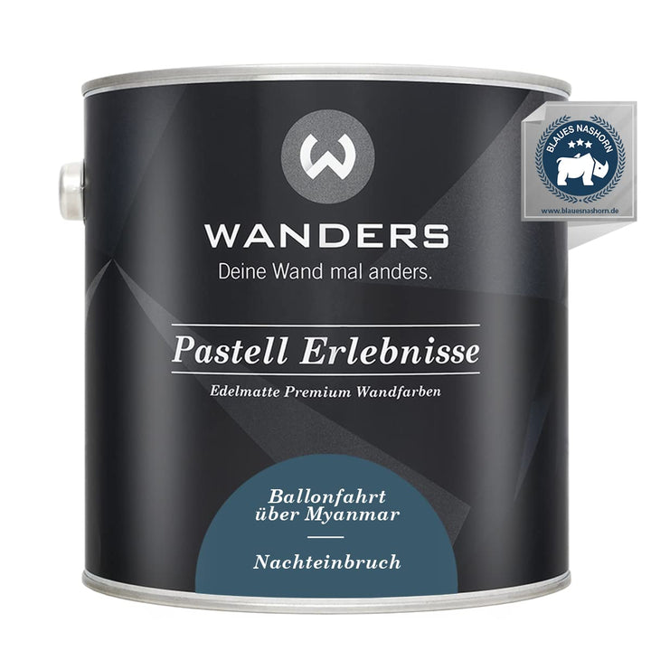 Wanders24 Pastell Erlebnisse (2,5 Liter, Nachteinbruch) edelmatte Wandfarbe - Feine Farben - in 90 F