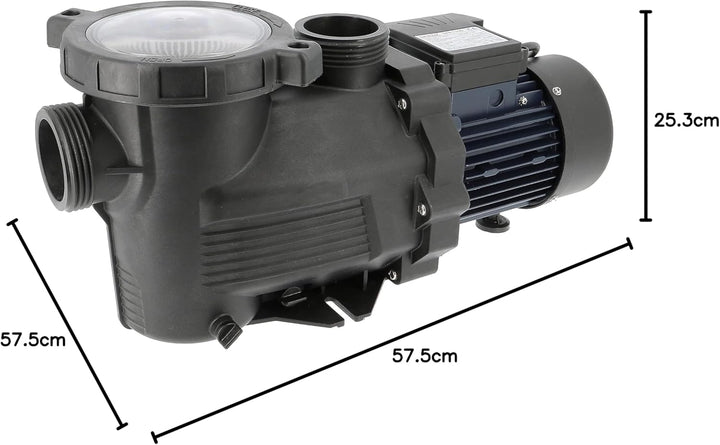 Spid'O Poolpumpe SPR1100 1,5 PS 22 m³/h für Pool bis 80