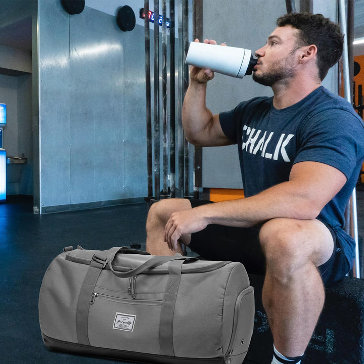 Sporttasche Herren Gross 60L Reisetasche Sport Tasche Rucksack mit Schuhfach Wasserdicht Trainingsta