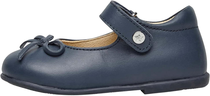 Naturino Ballet-Ballerinas aus Kalbsleder mit Schleife, 19 EU Blau
