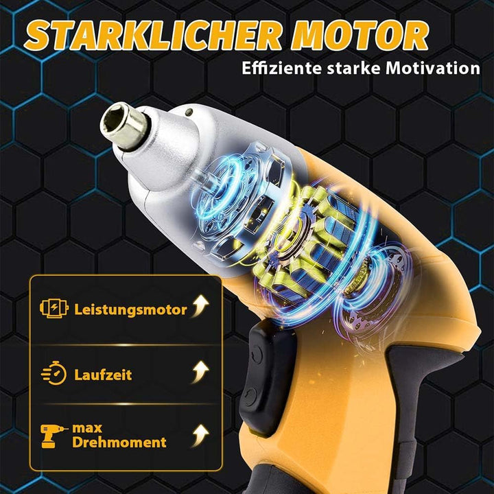 3.6V-Bohrerset mit 112 tlg Zubehör,Elektroschrauber,Werkzeugsatz Für Reparatur DIY, 3.6V