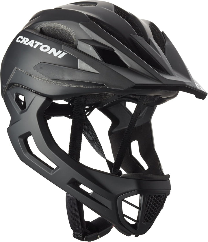 Cratoni Fahrradhelm C-Maniac M-L Black Matt, M-L Black Matt