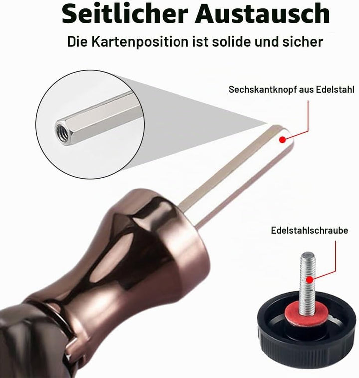 Angelrollen Griff, Metall Rocker Arm Griff Angeln Spinning Reel Griff Grip mit Weichem Gummigriff fü