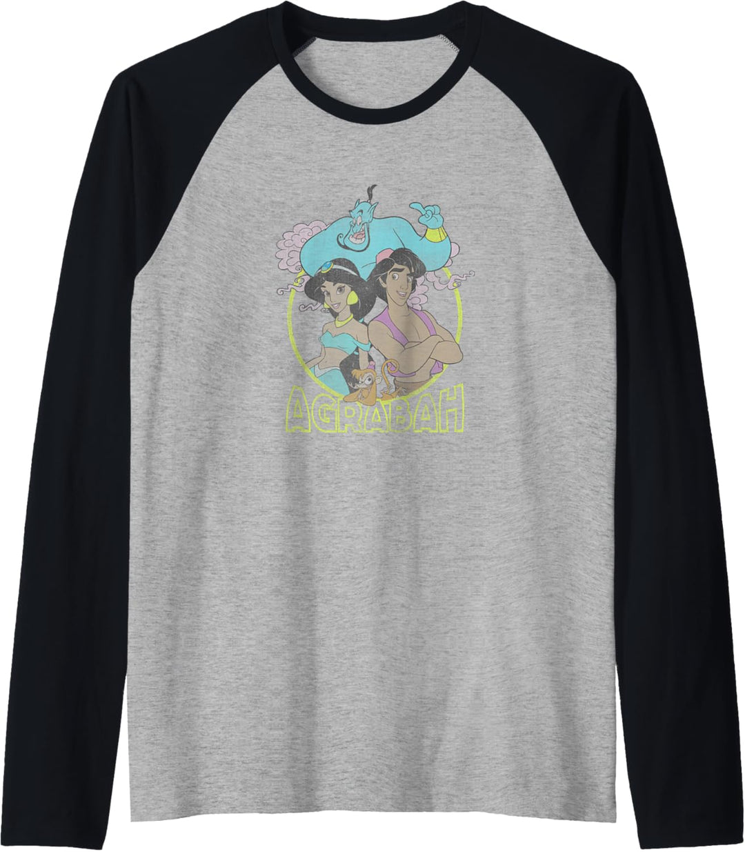 Disney Aladdin Group Shot Agrabah Circle Raglan