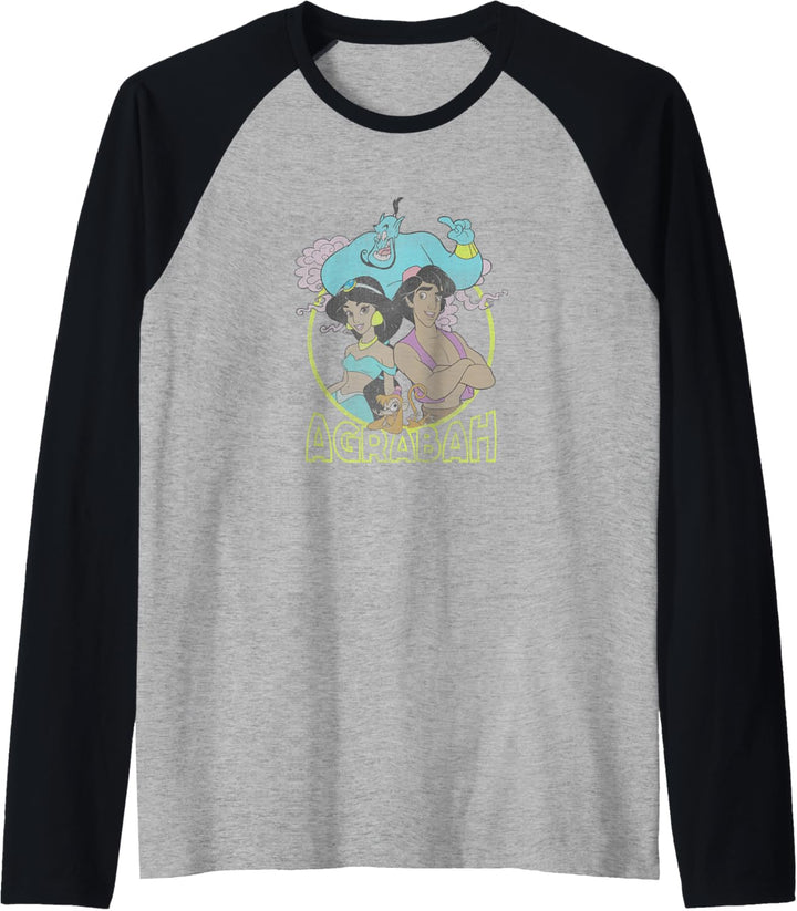 Disney Aladdin Group Shot Agrabah Circle Raglan
