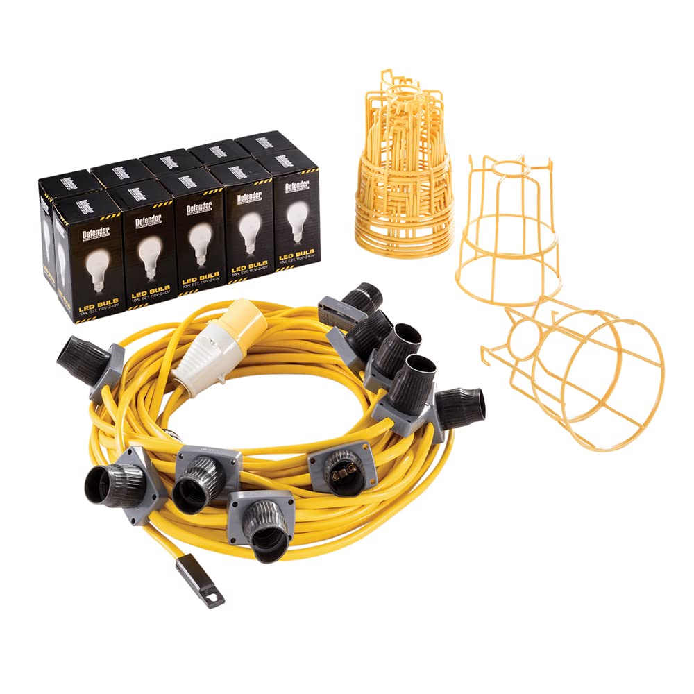 Defender E89811 LED-Soffitten-Set, 22 m, 100 W, 110 V