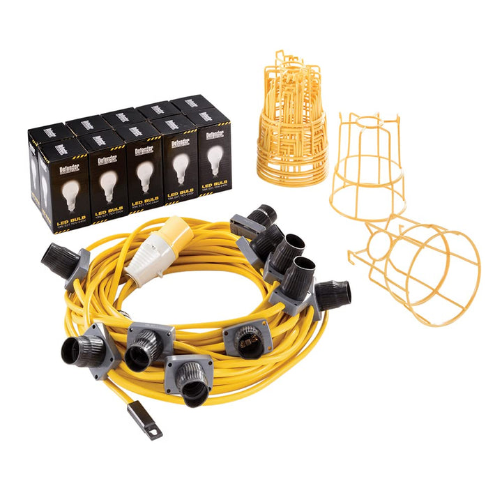 Defender E89811 LED-Soffitten-Set, 22 m, 100 W, 110 V