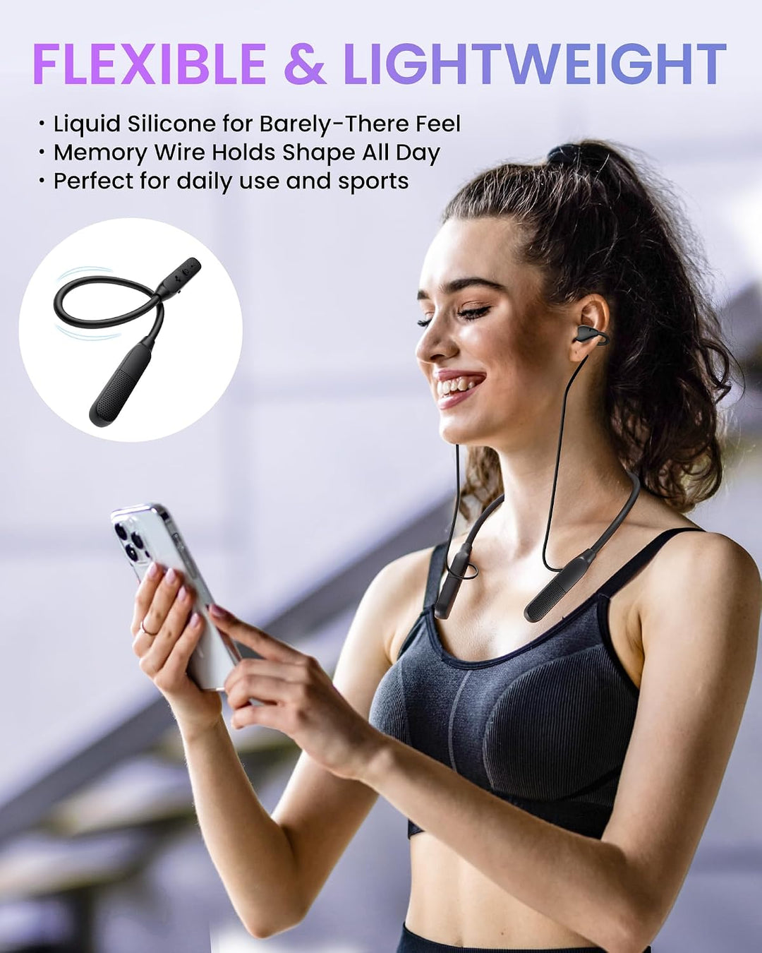 LAMA Open-Ear-Clip Kopfhörer, Kabellose Bluetooth 6.0 Kopfhörer Clip On Earbuds, Ohrhörer Clip-On-Oh