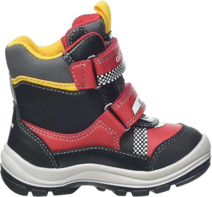 Geox Jungen B Flanfil Boy B AbxANKLE BOOTS 22 EU Red Black, 22 EU Red Black