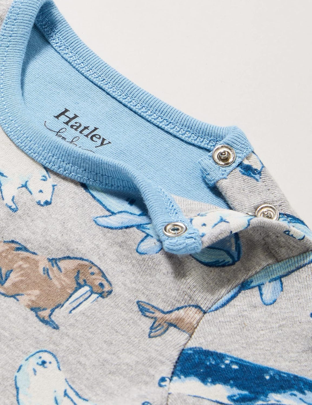 Hatley Baby-Jungen Organic Cotton Long Sleeve Pyjama Set Pyjamaset 3-6 Monate Arctic Animals, 3-6 Mo