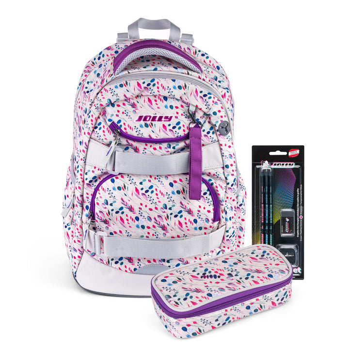 JOLLY Next Generation Rucksack, 8-teilig, verstellbare Schultergurte und Brustgurt, zwei grosse Fäch