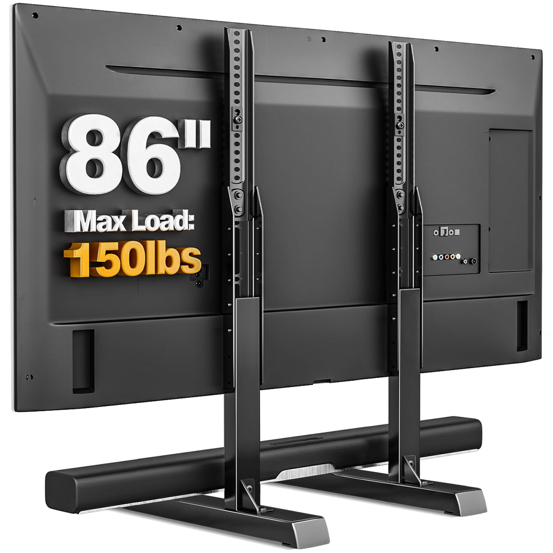 TVON Universal Grosser TV Ständer TV Standfuss Fernseher Standfüsse Beine Höhenverstellbar für 37 zu