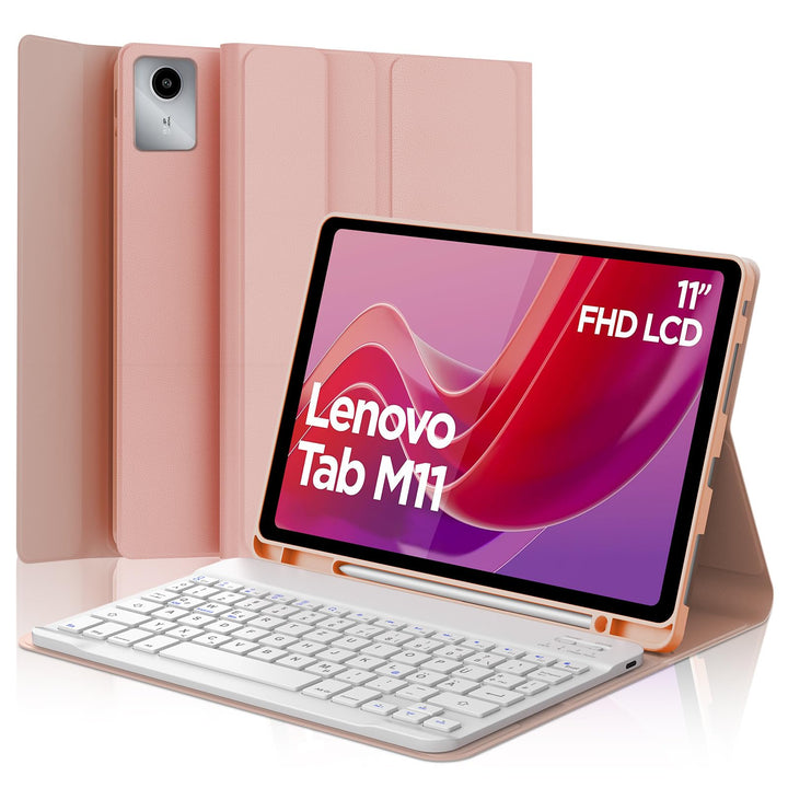 WINCHKING Tastatur Hülle für Lenovo Tab M11 11 Zoll 2024, Tastatur für Lenovo Tab M11 Tablet, Magnet
