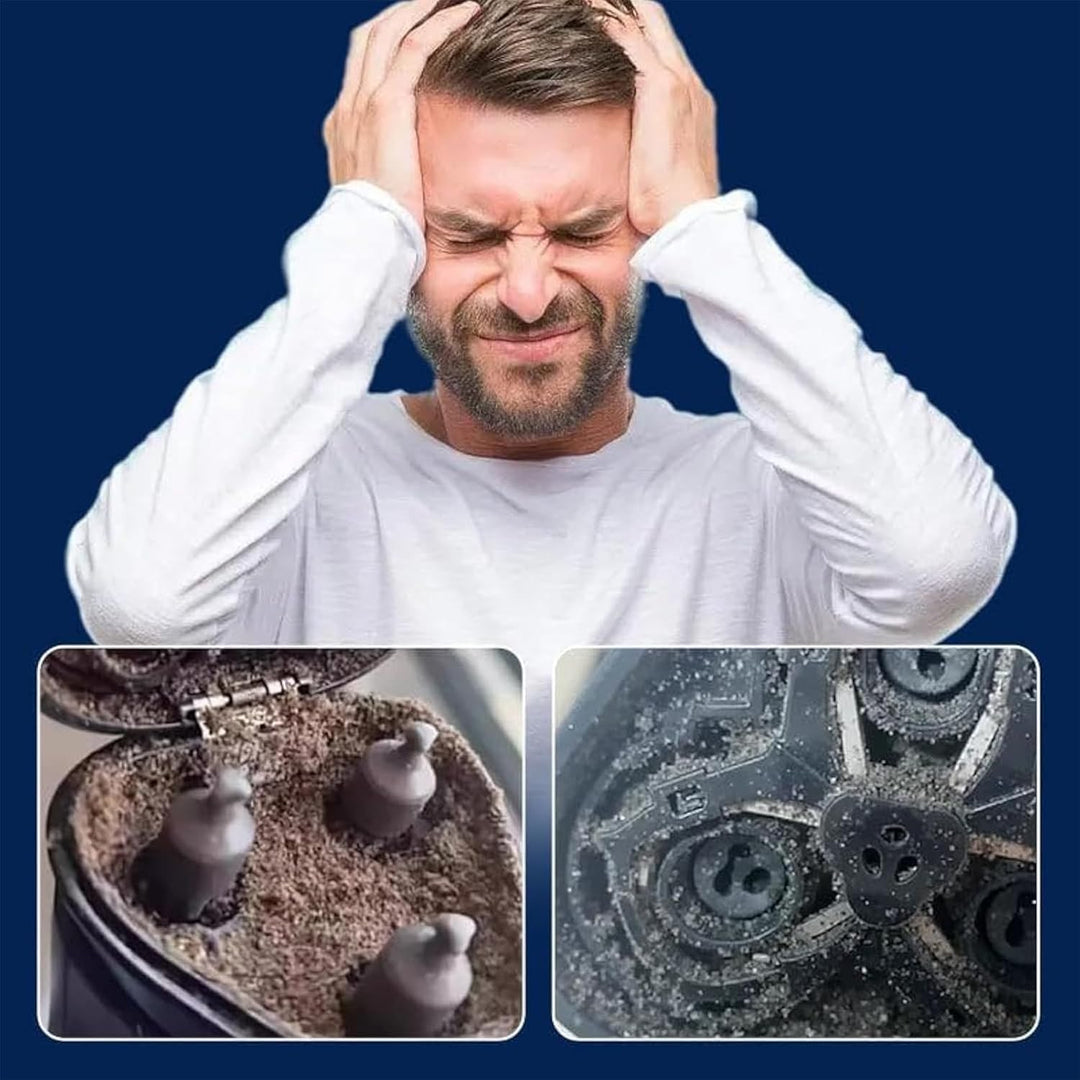 260ml Shaver Cleaner - Quick Clean Pod Cartridges for Electric Shavers, Hygienic Cleaning, natural e