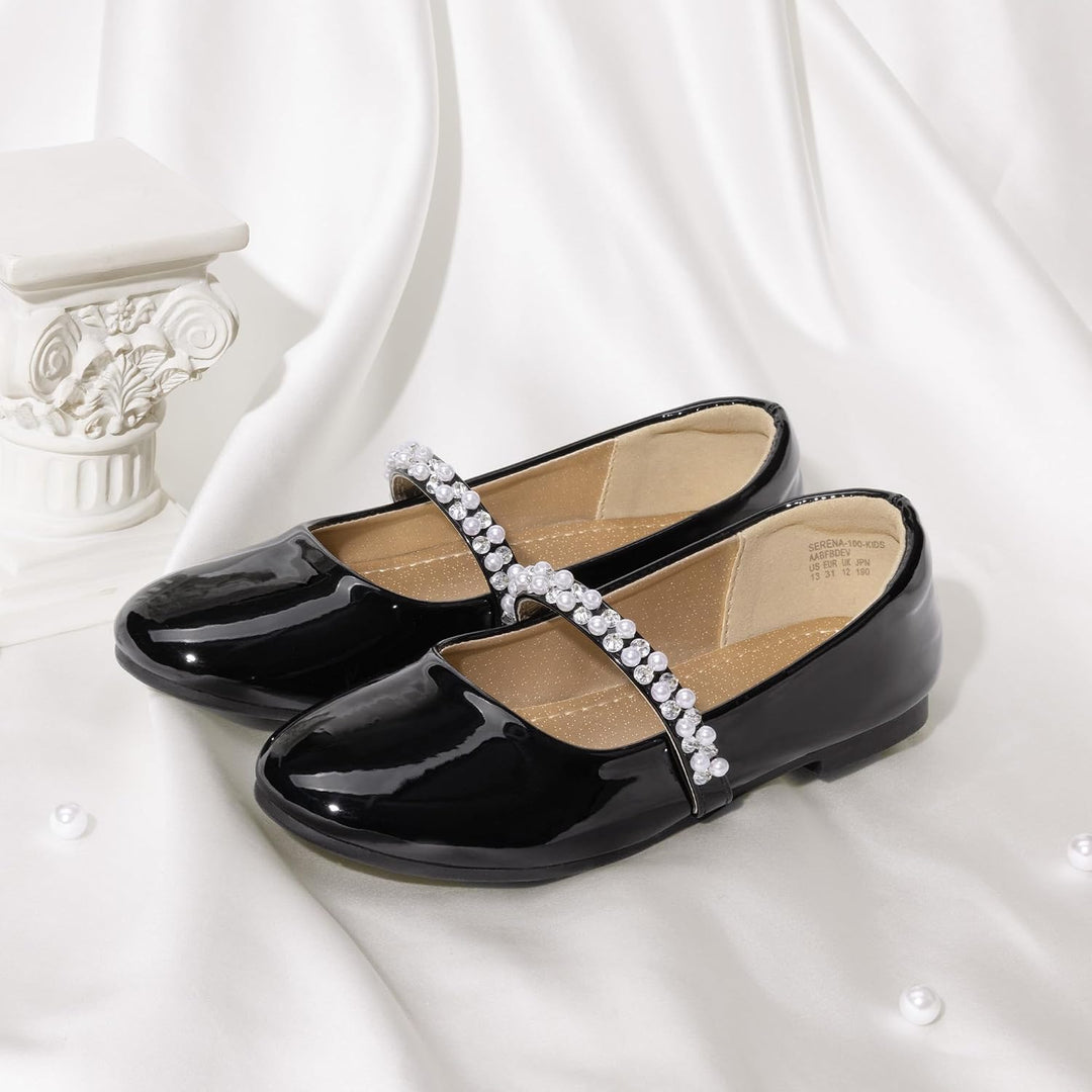 DREAM PAIRS Mädchen Mary Jane Strap Flache Schuhe Ballerinas Prinzessin Schuhe Flache Schulschuhe 31