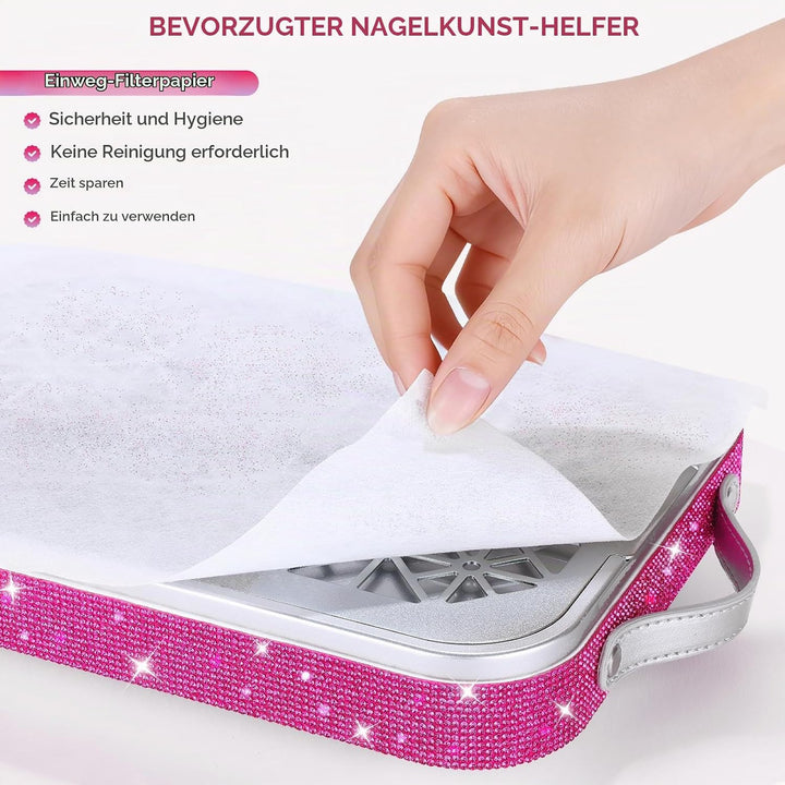Professioneller Nagelstaub-Sammler, 2000PA leistungsstarker Nagelstaub-Vakuum-Extraktor mit 45 Einwe