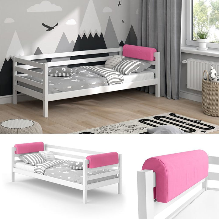 Vitalispa Bettkantenschutz Bettumrandung Kinderbett Kantenschutz Babybett (Pink) Rosa, Rosa