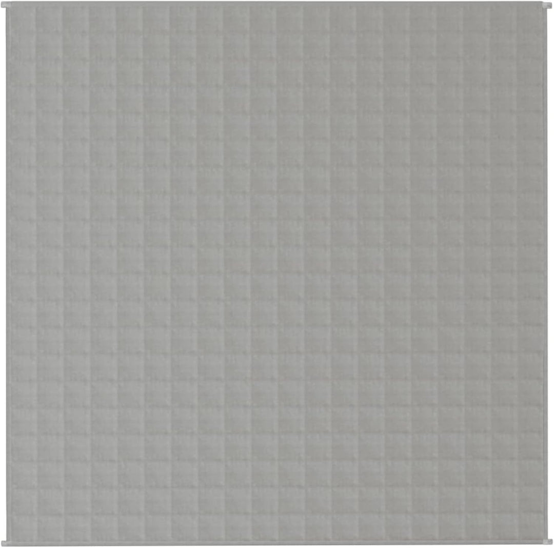 Gewichtsdecke aus grauem Stoff, 200 x 200 cm, 13 kg