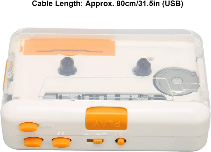 Tragbarer Kassettenspieler, Walkman-Kassetten-Audio-Musik-Player Tape to MP3-Konverter, Kompatibel m