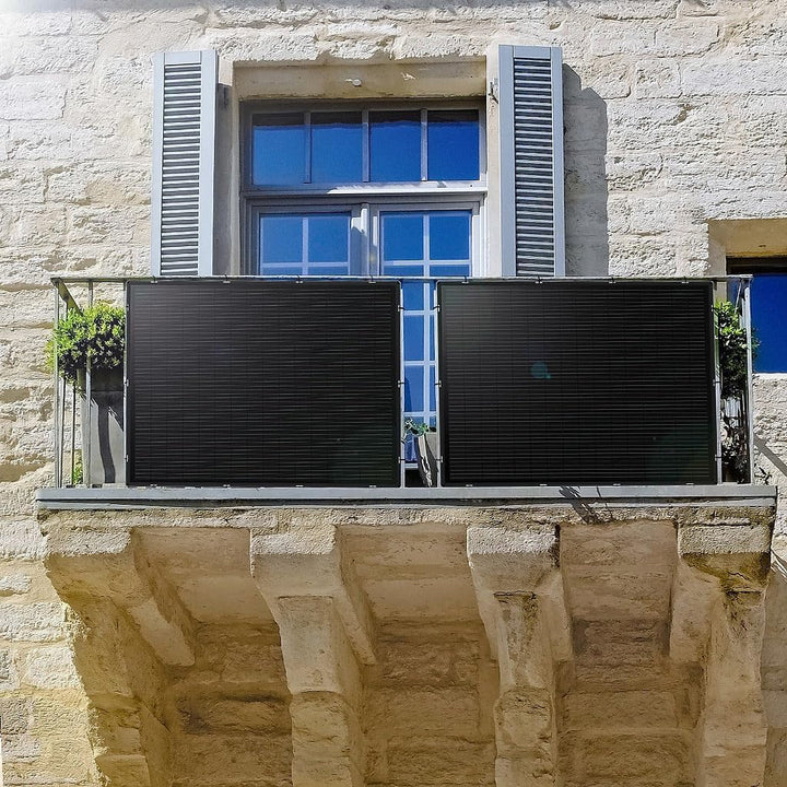 revolt Balkonkraftwerk: 2er-Set ultradünne &amp; superleichte monokristalline Solarmodule, 2X 215W (Balk