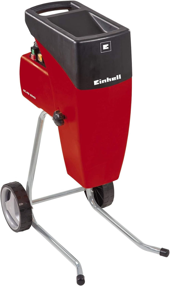 Einhell Elektro-Leisehäcksler GC-RS 2540 (Schneidwalze, Drehrichtungsumschalter, grosse Trichteröffn