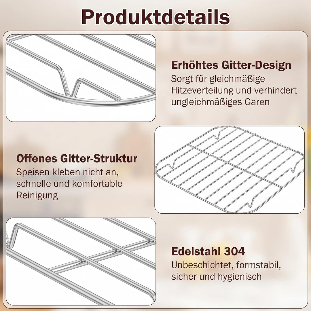 2x Airfryer Grillrost für Crispi Pro, FN101 (20cm+13cm), 20cm+13cm