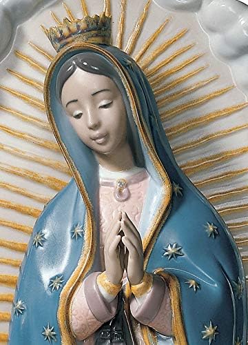 LLADRÓ Figur Muttergottes Von Guadalupe. Guadalupe Jungfrau. Porzellan.