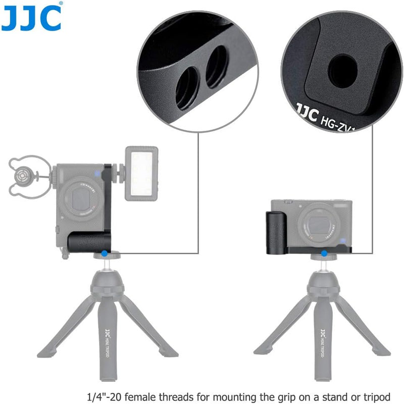 JJC Metall Kamera Handgriff für Sony ZV-1 Digitalkamera Verbessern Sie das Handgefühl für Vlogging &