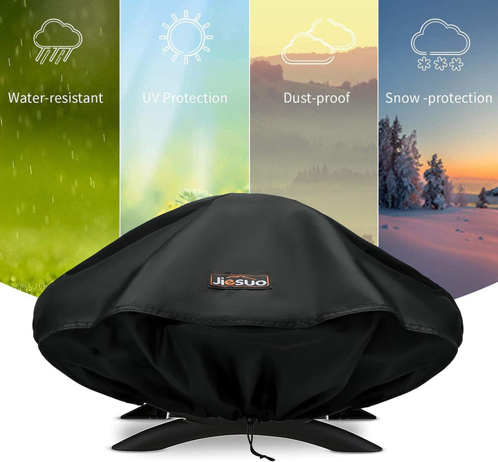 7111 Grill Abdeckhaube für Weber Q1200, Q1000 und Q100 Serie Grillabdeckung Wetterfest, Q100
