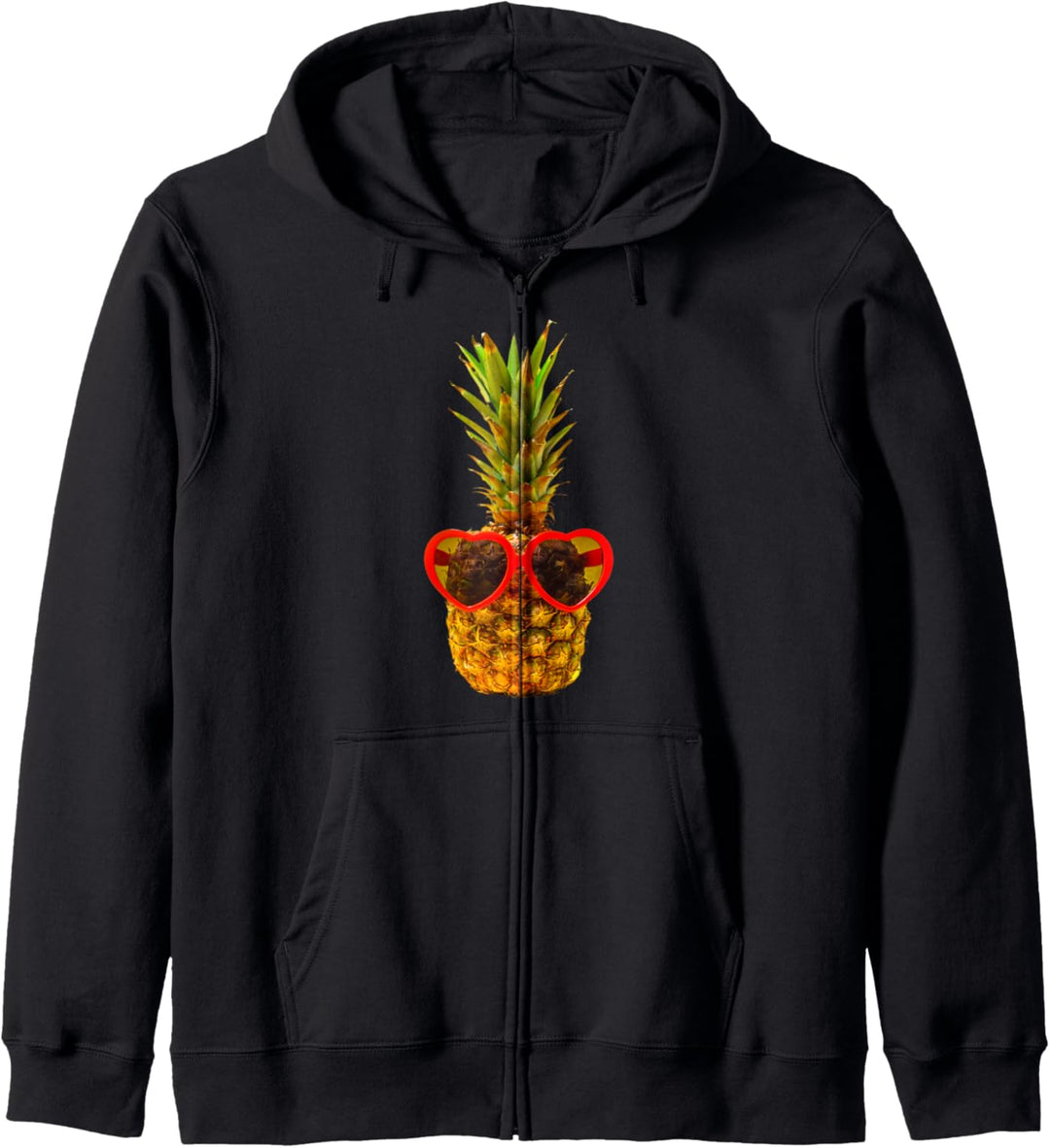 Ananas mit Herz Sonnenbrille Sommer Aloha Kapuzenjacke