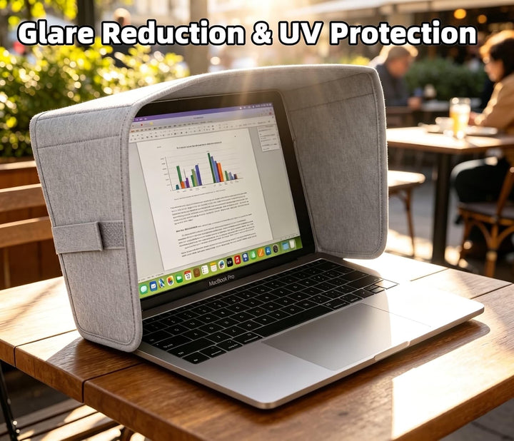 TYTX Laptop-Sonnenschutz für Arbeiten im Freien-passend für 13-14 Zoll Geräte, leichte Computer-Sich