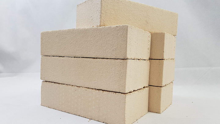 14 Stück 250x124x64 mm Schamottstein Backofenstein Schamottplatte Schamott Schamotte Kamin